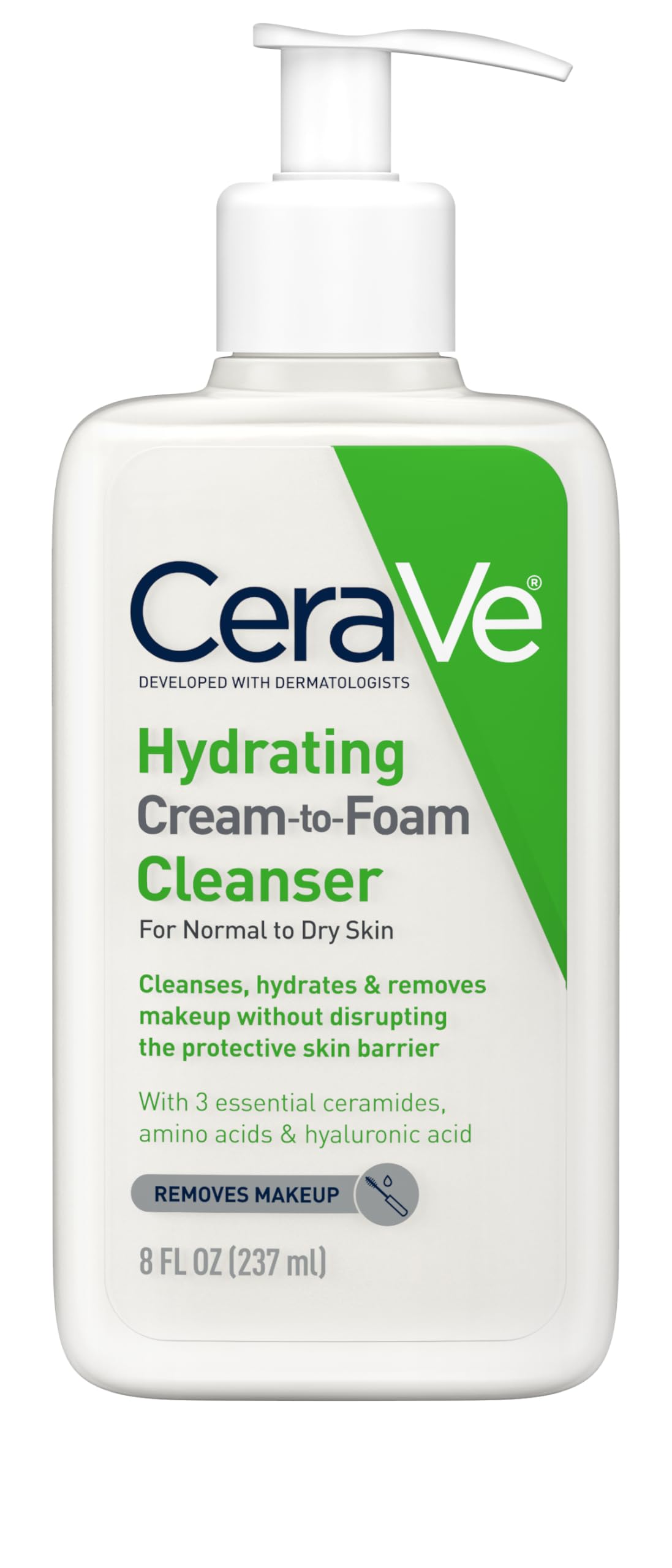 CeraVe Hydrating Cream To Foam Cleanser, Face Wash for Dry Skin - CeraVe Official Product View 10