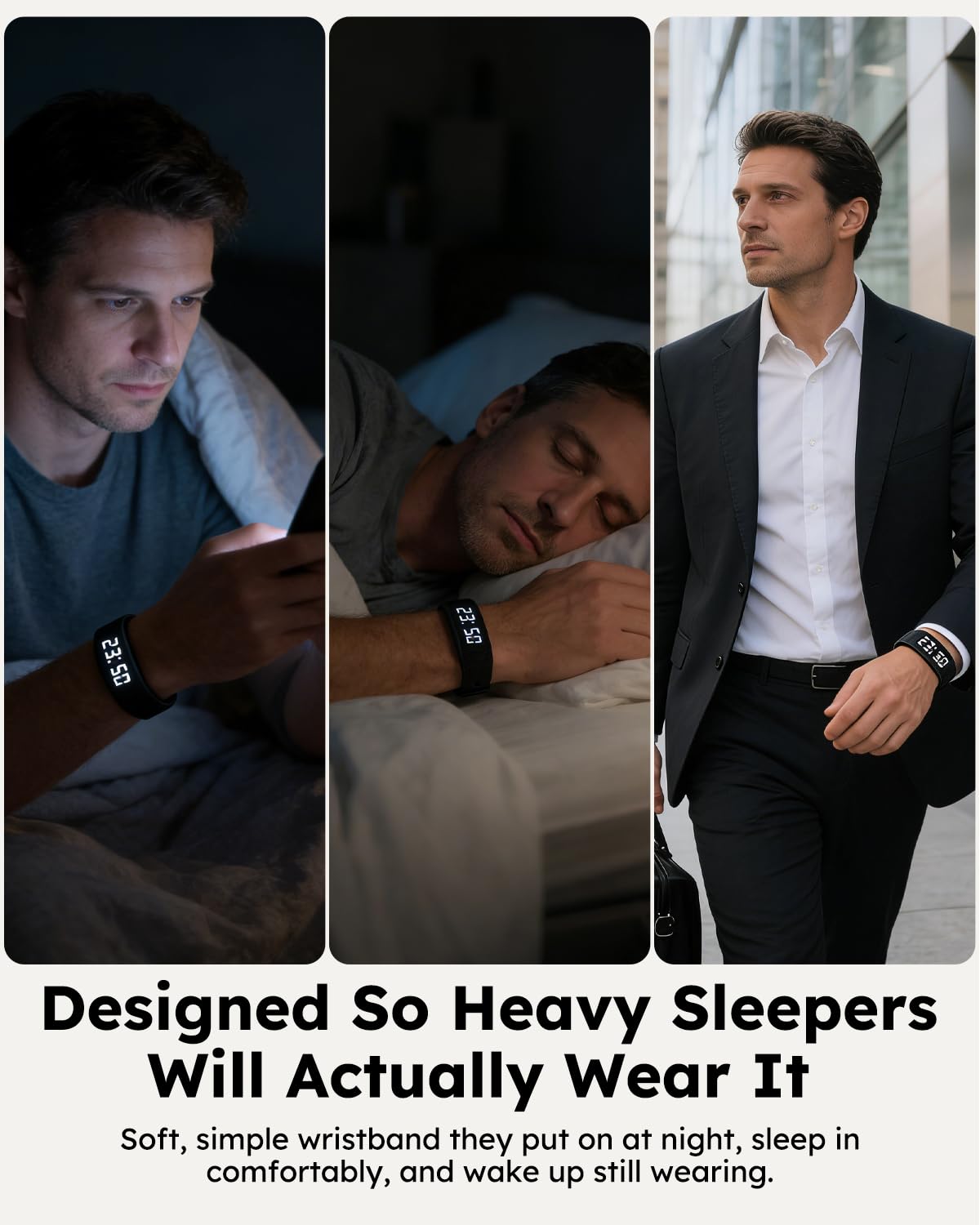 RITHEM Vibrating Alarm Clock Watch for Heavy Sleepers, Silent Wake Up - View 4