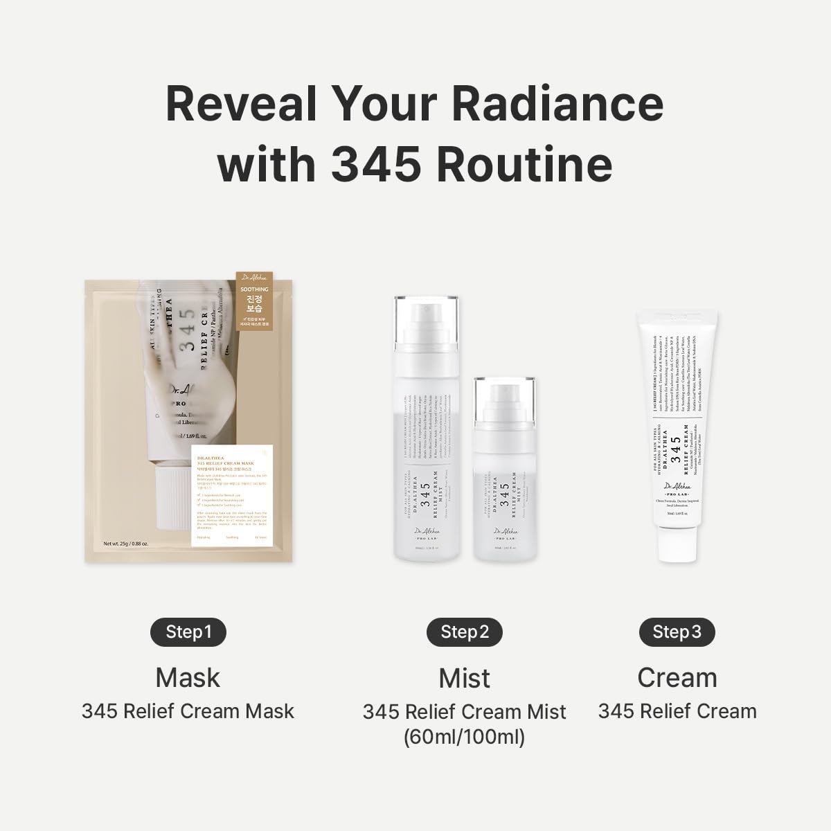 Dr.Althea 345 Relief Cream, 1.69 Fl Oz (Ver.2 - Dr.Althea