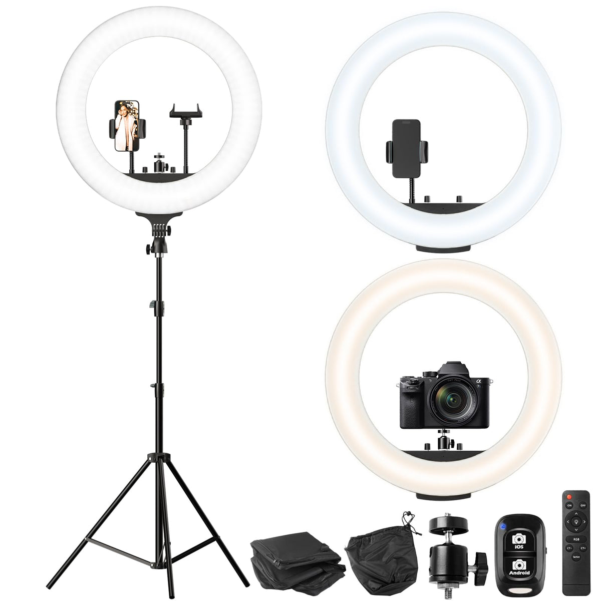 UBeesize 12 inch Ring Light with Stand Selfie Ring Light - UBeesize Official Imagery - 8