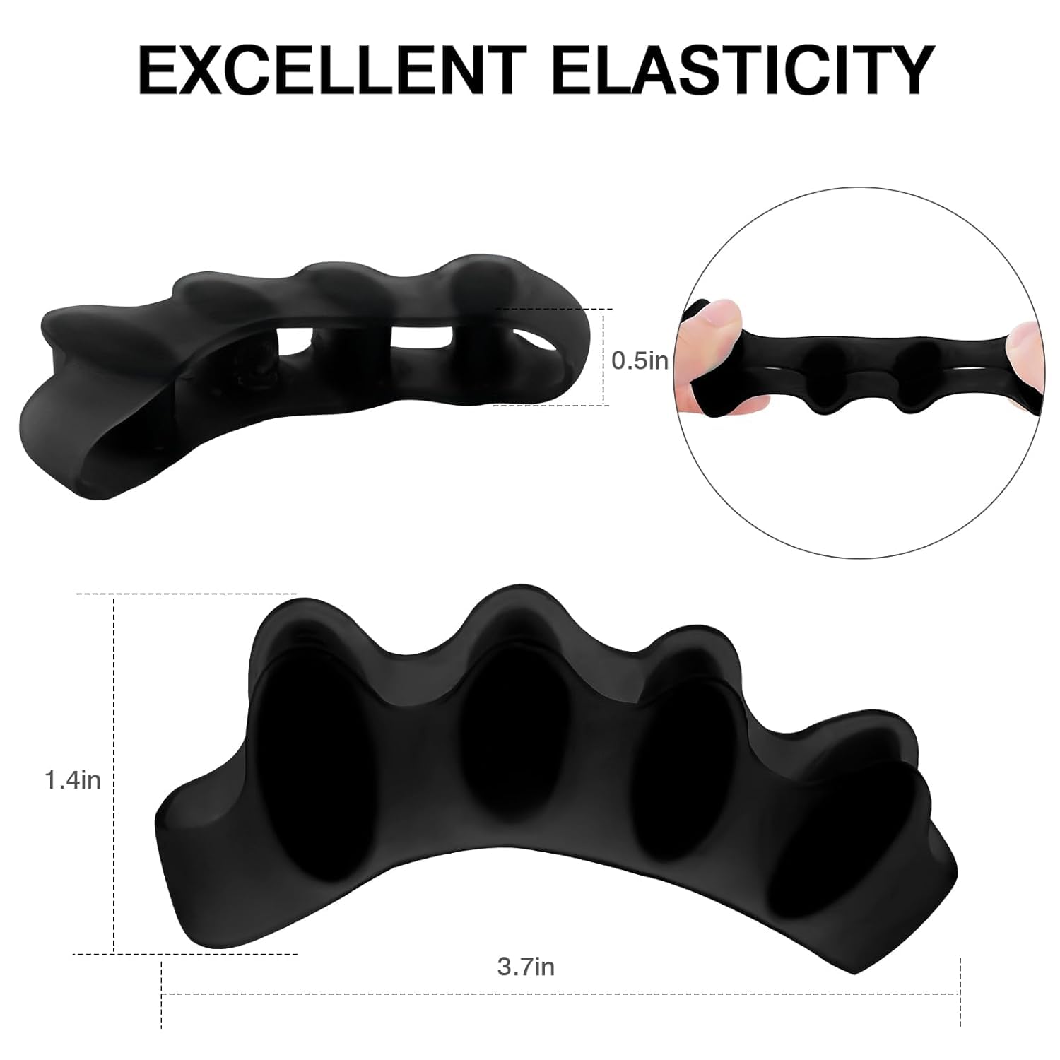 2PCS Toe Spacers Men Women, Pedicure Separators for Bunion Foot Pain Relief