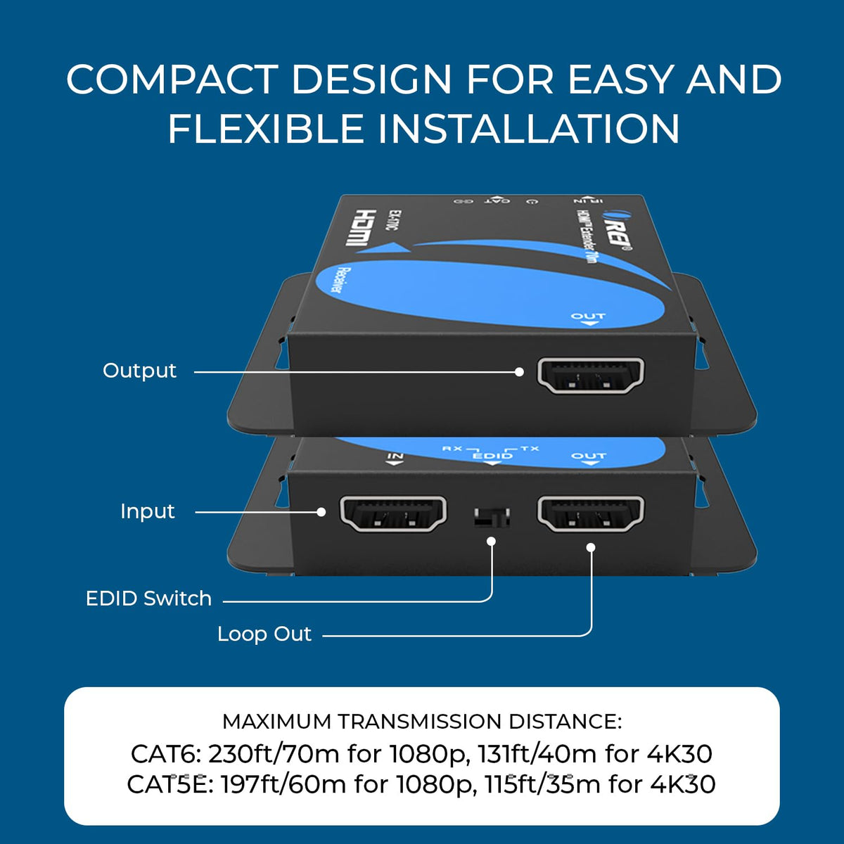 OREI HDMI Extender Over Cat5 165ft - OREI Official Imagery - 7