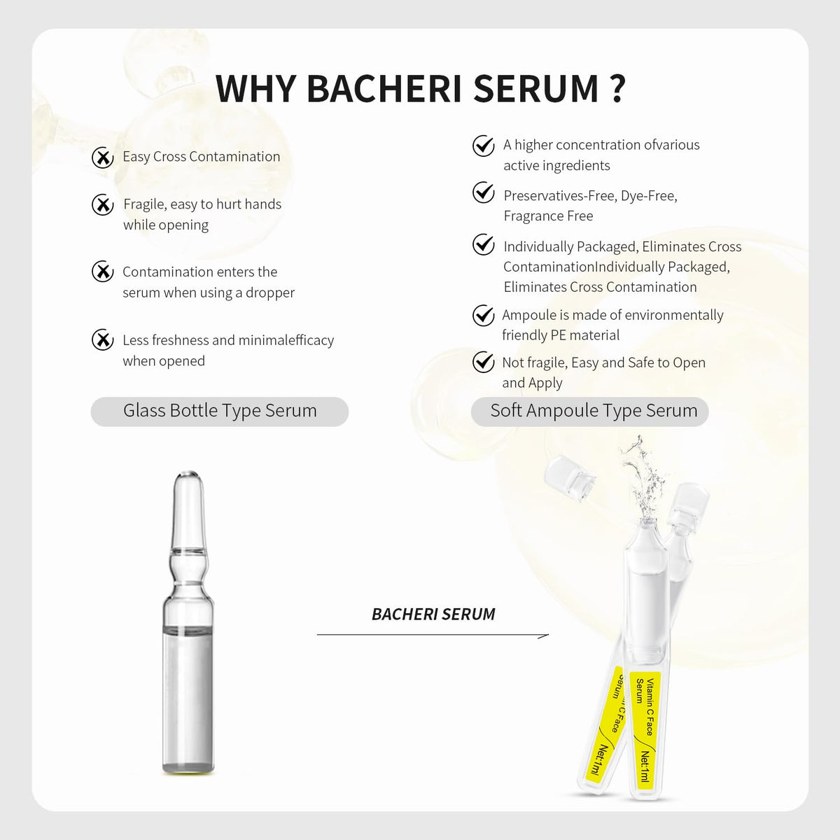 Vitamin C Face Serum with Glutathione 4D Hyaluronic Acid - BACHERI Official Imagery - 8