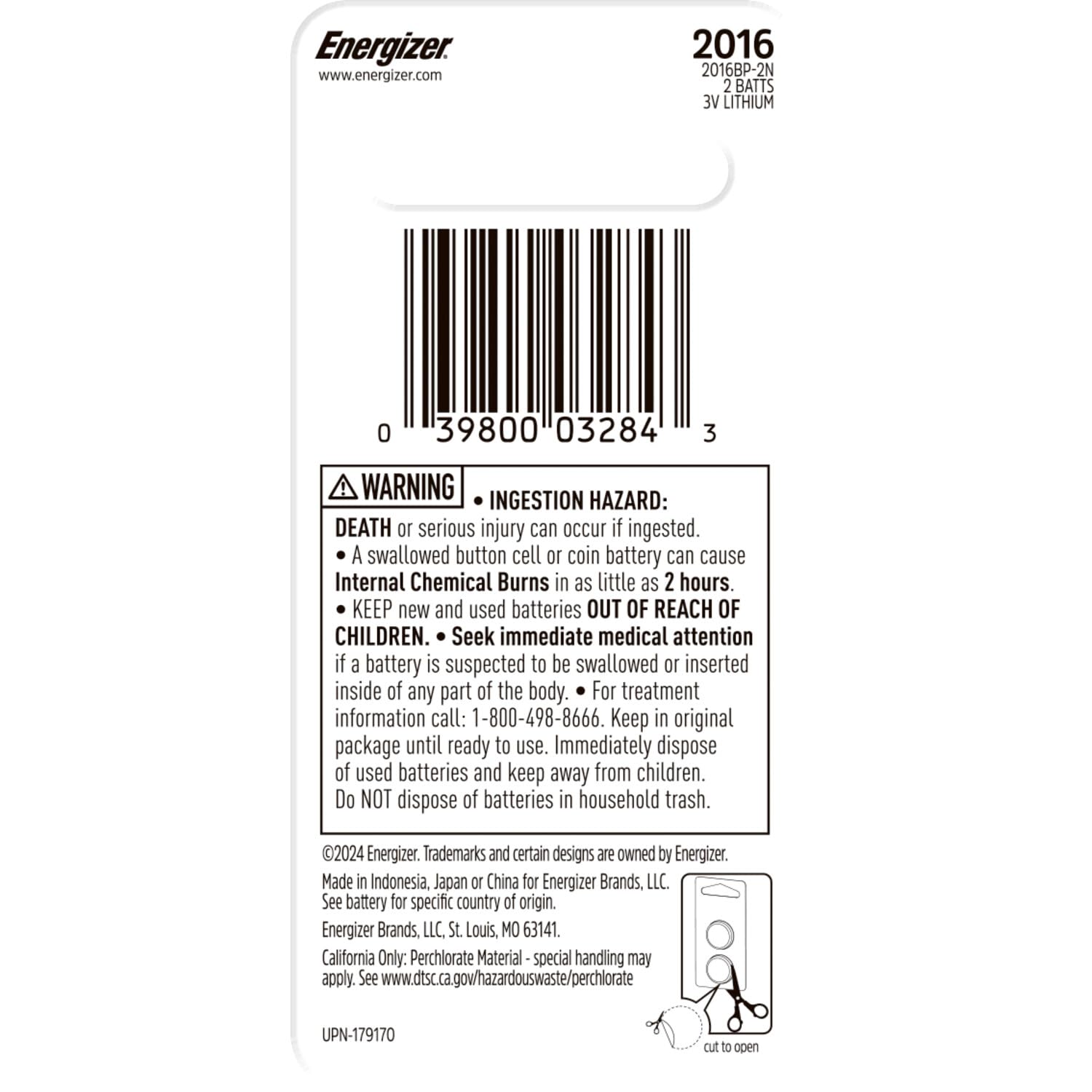 Energizer 2016 Batteries  , 3V Lithium Coin Batteries With 3-in-1 by Energizer - Angle View 4