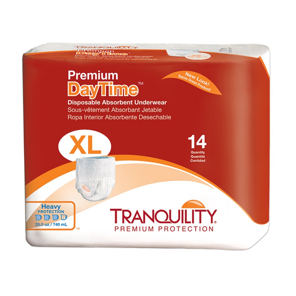 Tranquility Premium Daytime Absorbent Underwear XL 66 in 56 - TRANQUILITY Official Imagery - 1