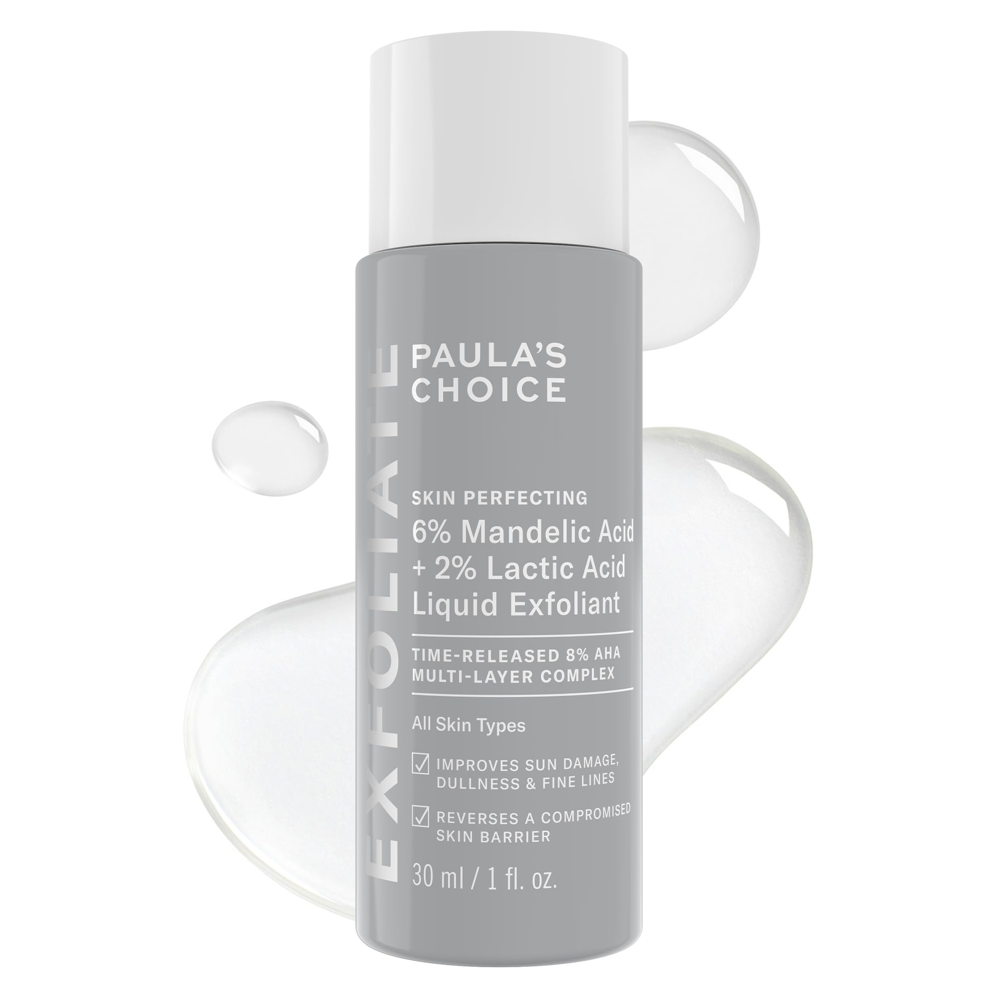 Paula's Choice 6% Mandelic + 2% Lactic Acid Liquid Exfoliant - Product Imagery