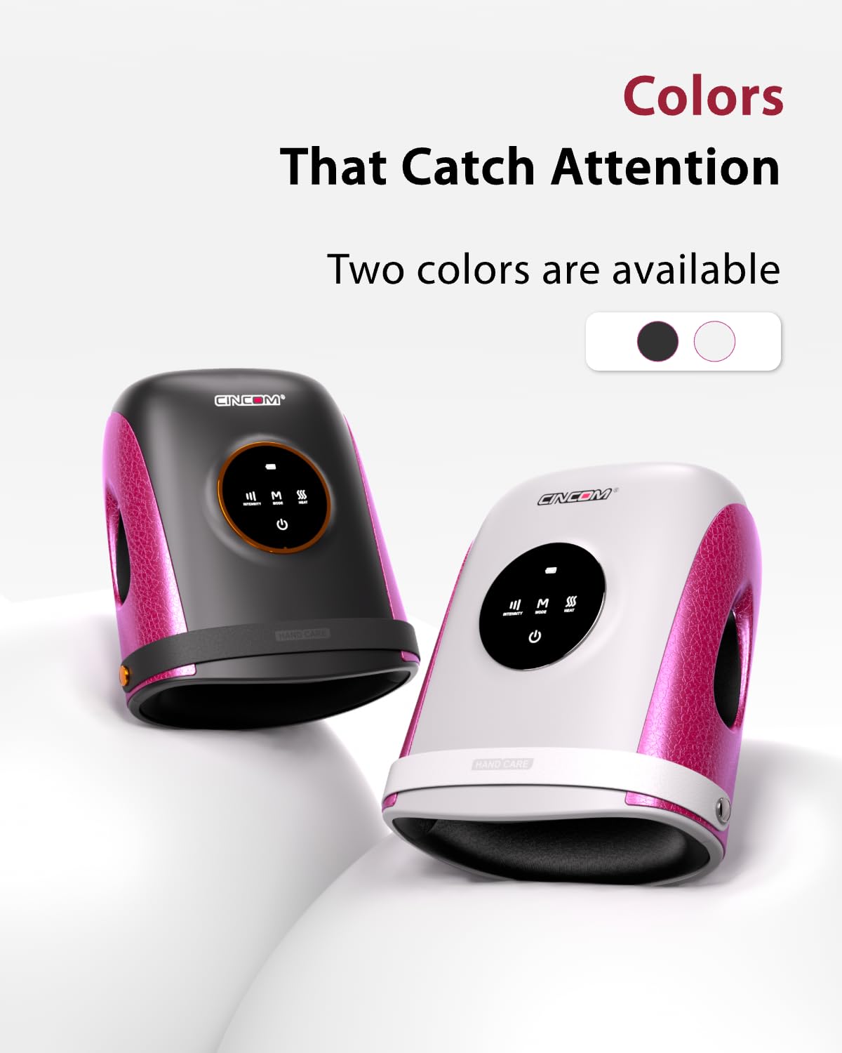 CINCOM Hand Massager with Heat and Compression, Finger and Palm Massag - View 8