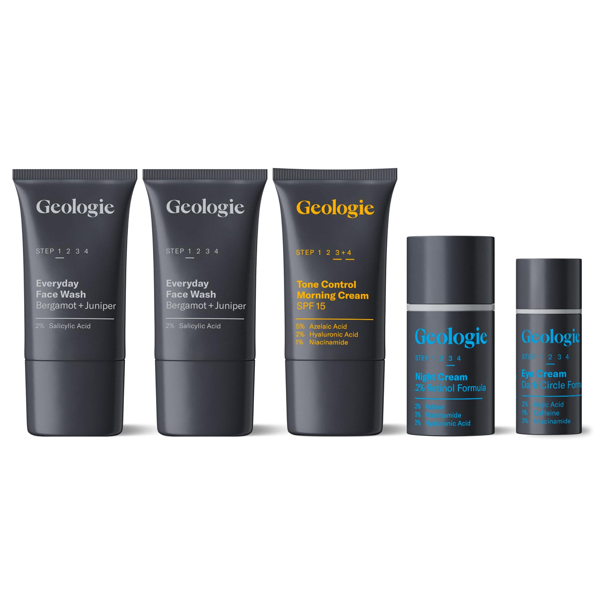 Geologie Complete Skincare Set for Men Women - Geologie Official Product Imagery - 1
