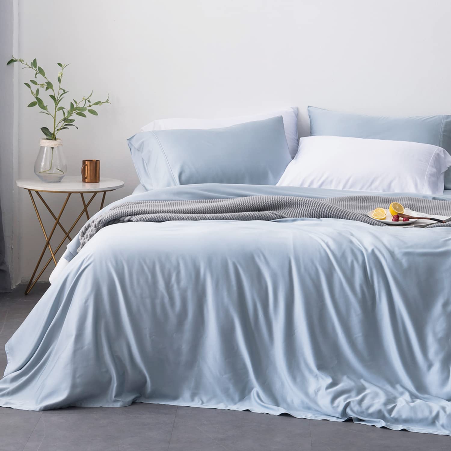 Oasis Cooling Sheet Set Cal King -, 100% Viscose, Silky Soft & - Product Imagery