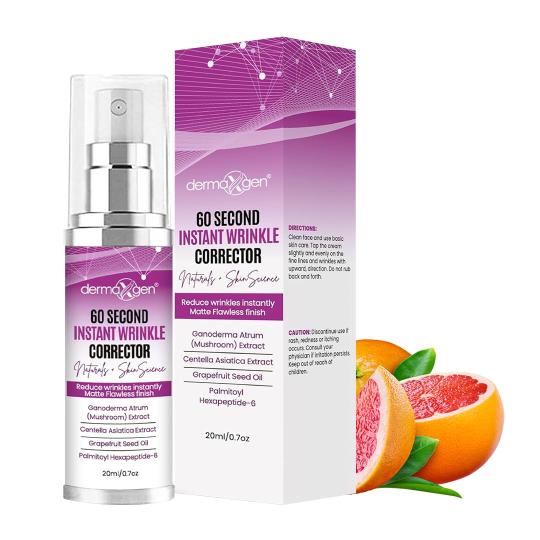 DERMAXGEN 60 Second Instant Wrinkle Corrector Pure Organic + Peptide Complex, - DERMAXGEN Official Product View 2