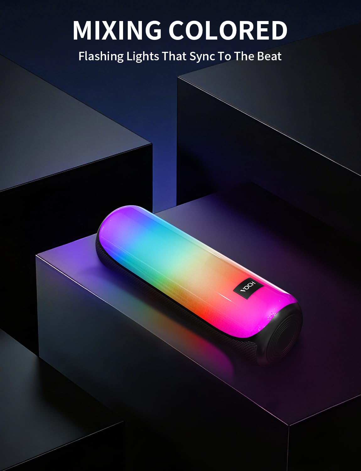 VOCH Bluetooth 5 3 Speaker with RGB Light Portable Wireless - VOCH Official Imagery - 8