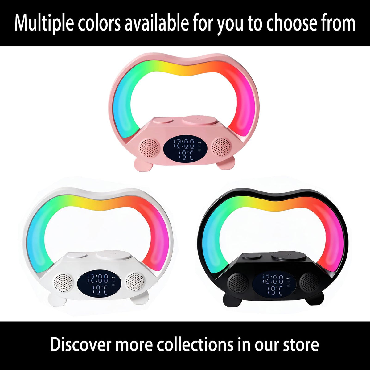 6 in 1 Wireless Charging Station with Bluetooth Speaker RGB - DHBY Official Imagery - 8