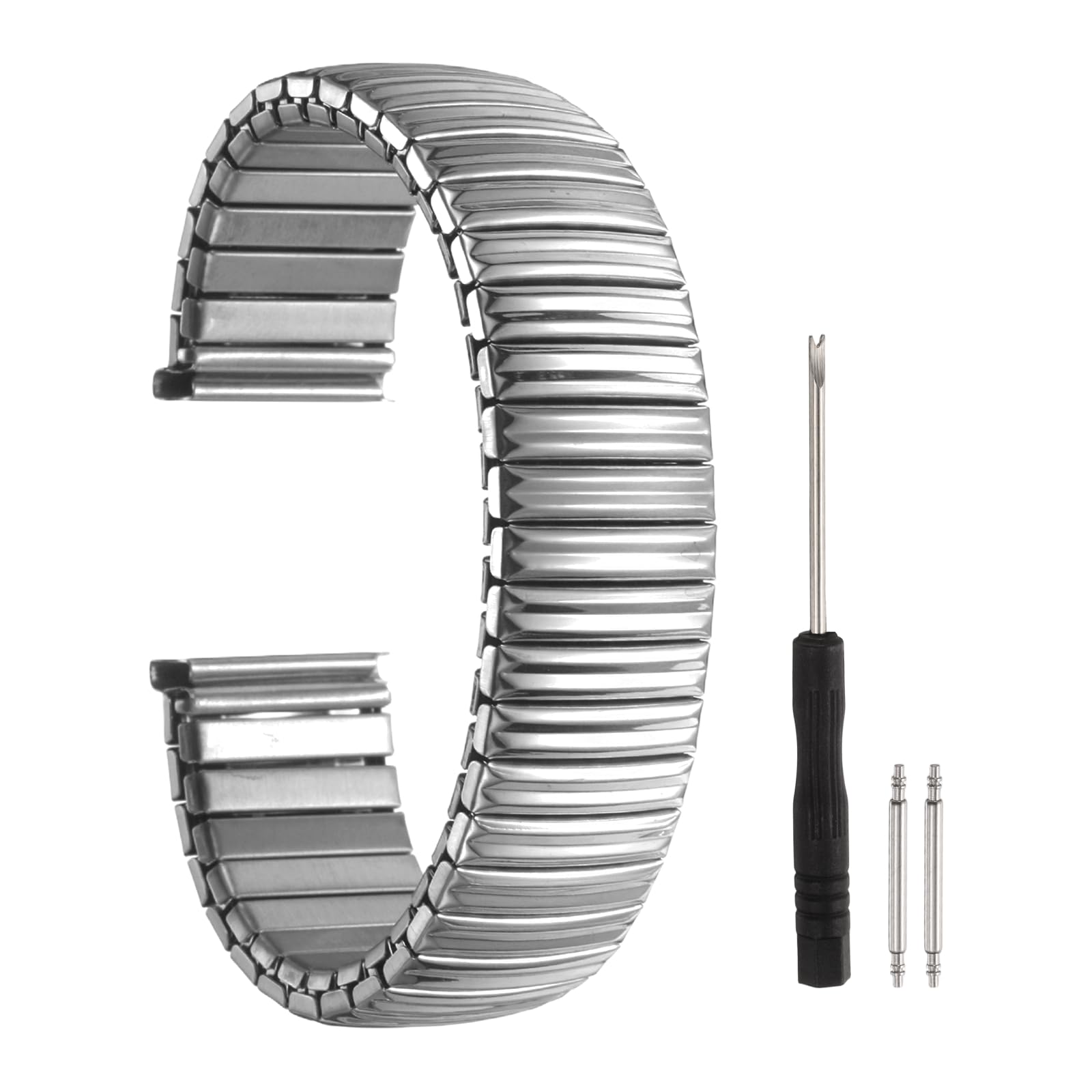 HARFINGTON Expansion Watch Bands Stainless Steel with Spring - Product Imagery