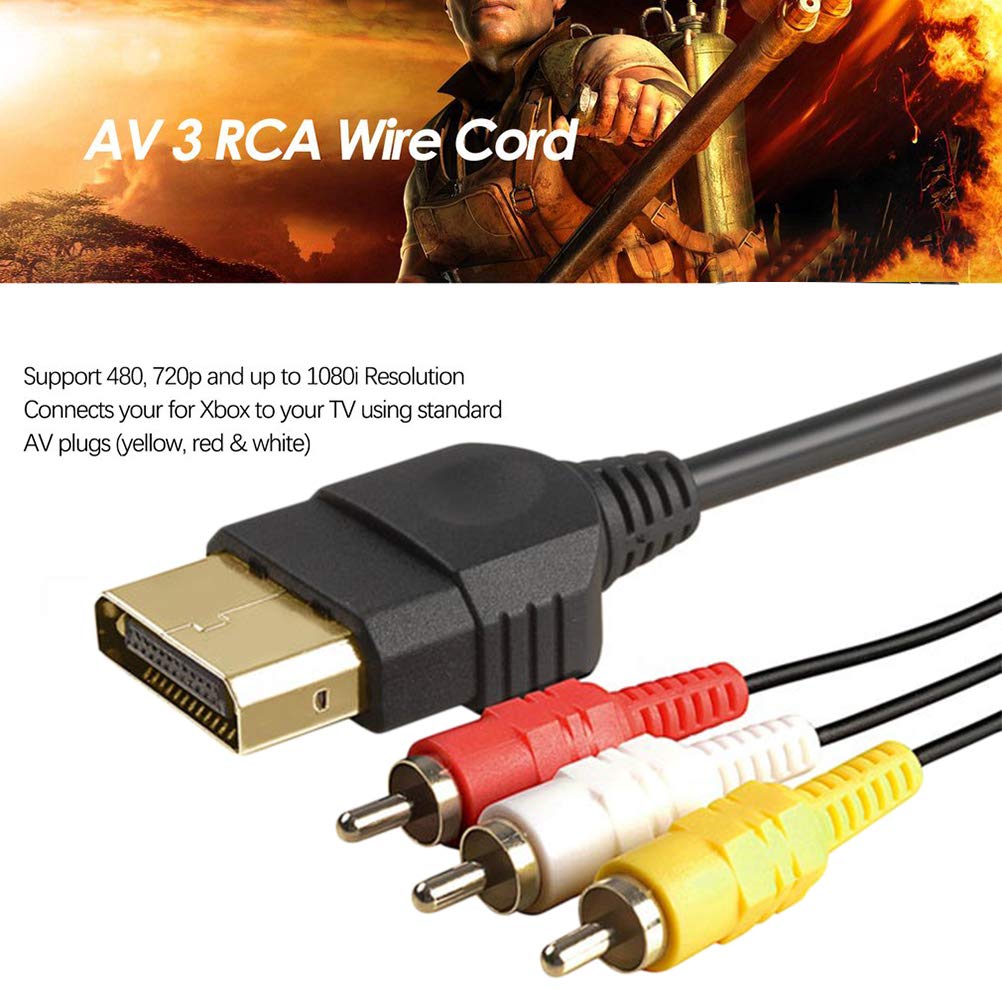 FIOTOK Power Cord and AV Cable Compatible with Xbox, AC Power Cor by FIOTOK - Angle View 2