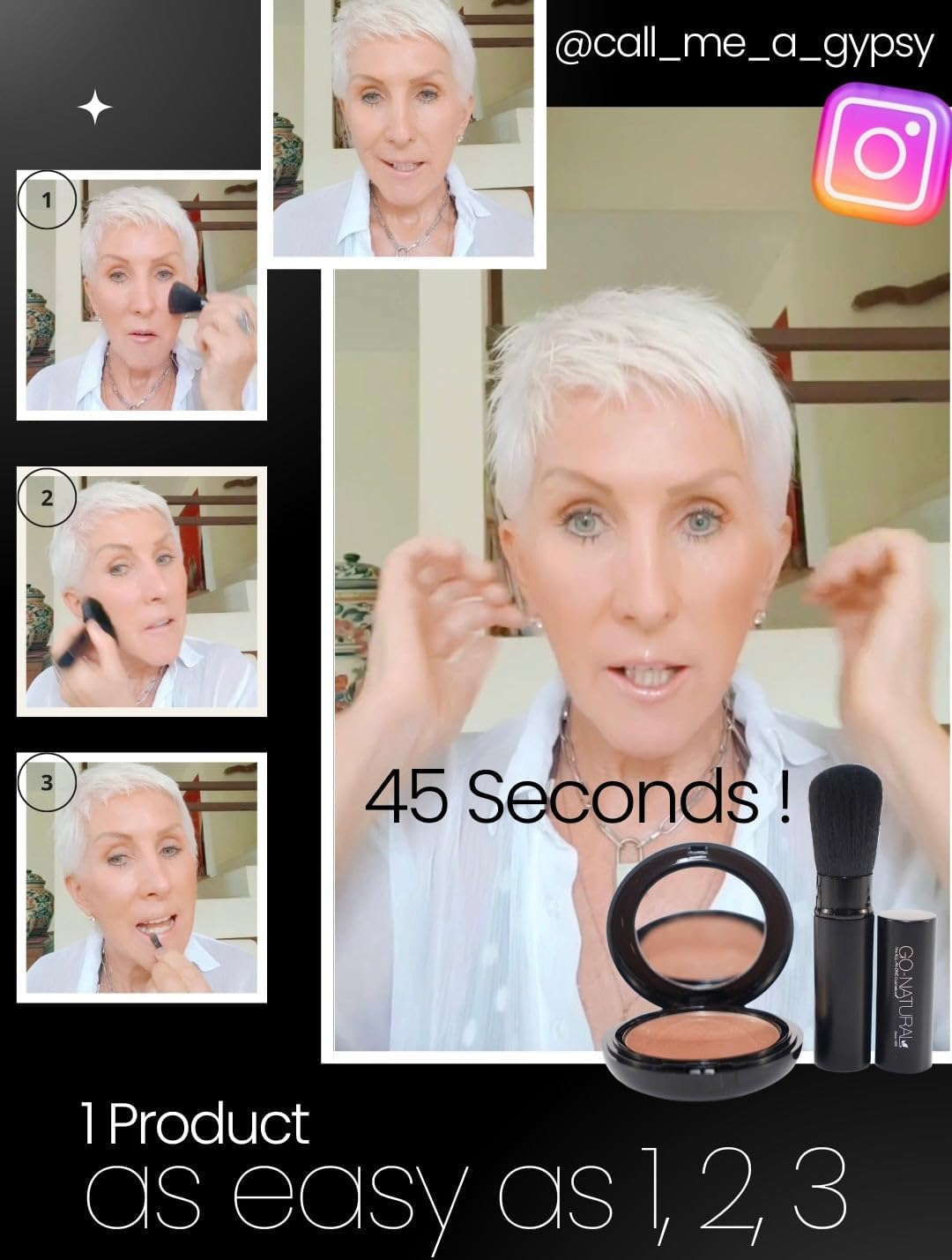 Go Natural The All In One Cosmetic Magic Powder Mineral - Go Natural Official Imagery - 3