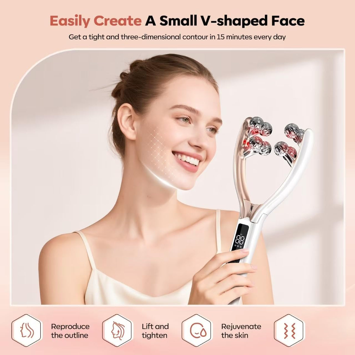 Face Massager Roller for TMJ Jaw Lymphatic Drainage - Doge&Vollar Official Imagery - 4