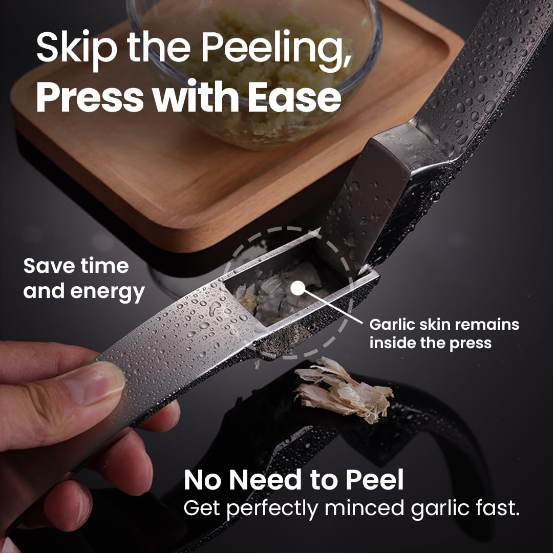 Gourmet Easy Garlic Press Lifetime Replacement No Need to - Gourmet Easy Official Imagery - 8