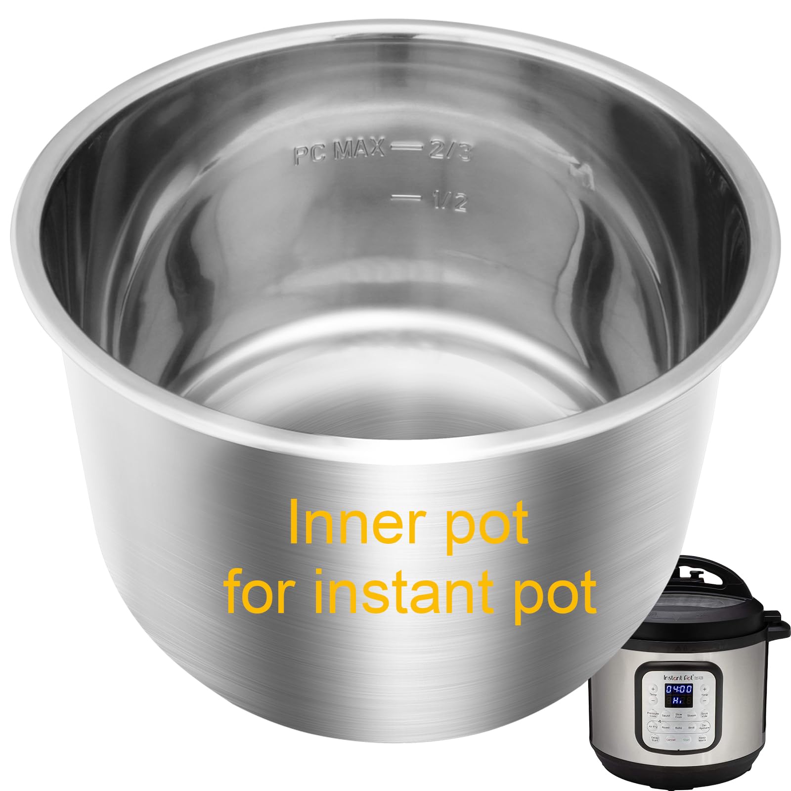 Siireemuu Stainless Steel Inner Pot for Instant Pot 6QT, Upgrade - Siireemuu Official Product View 1
