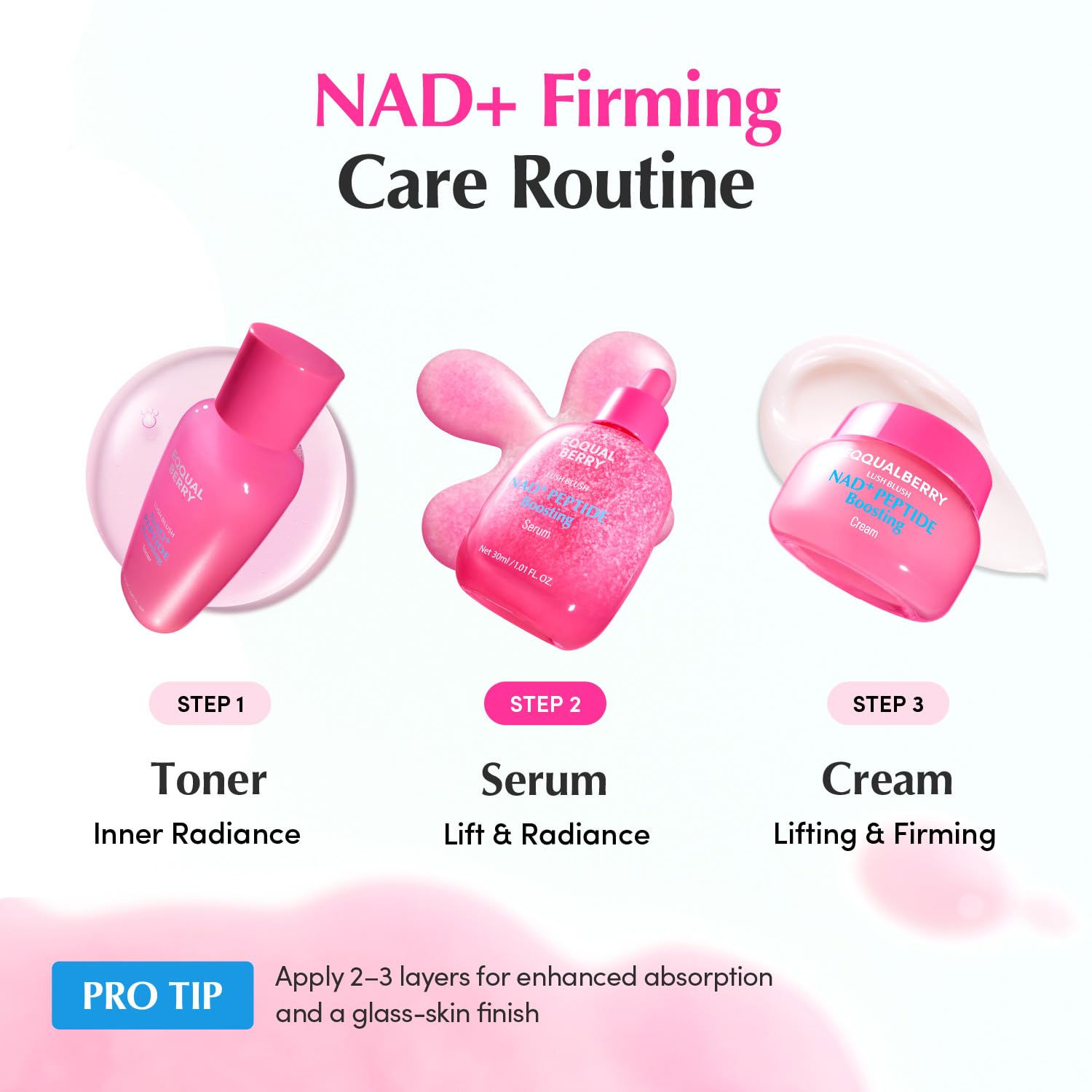 EQQUALBERRY NAD+ Peptide Boosting Serum - EQQUALBERRY