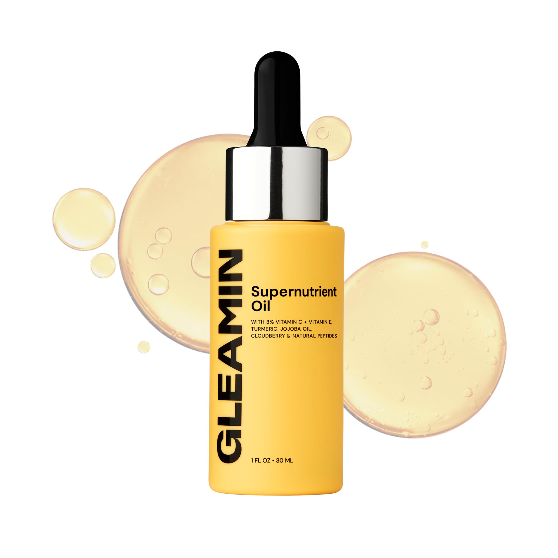 Gleamin Supernutrient Facial Oil 3 Vitamin C with Jojoba Oil - Gleamin Official Imagery - 1