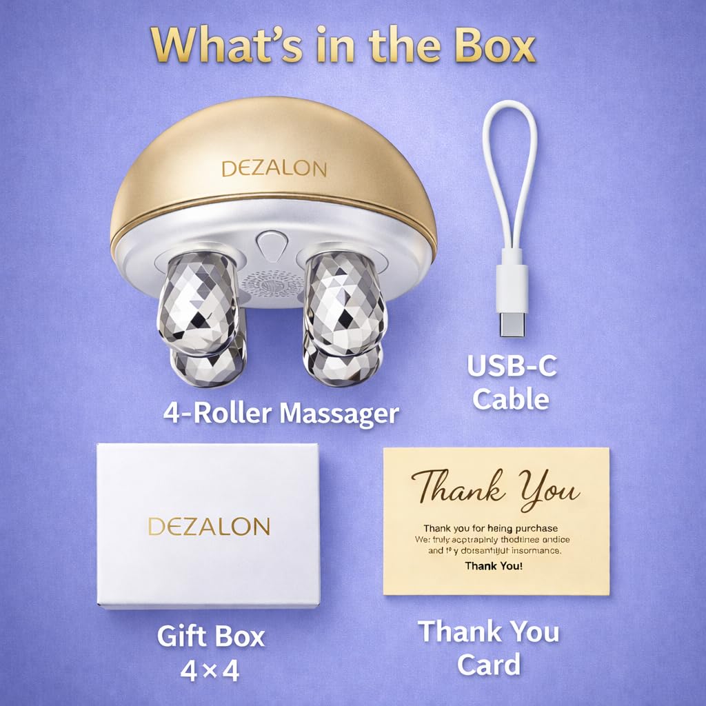 Face Massager Tool Eye and Neck Massager Face Roller Beauty - DEZALON Official Imagery - 8