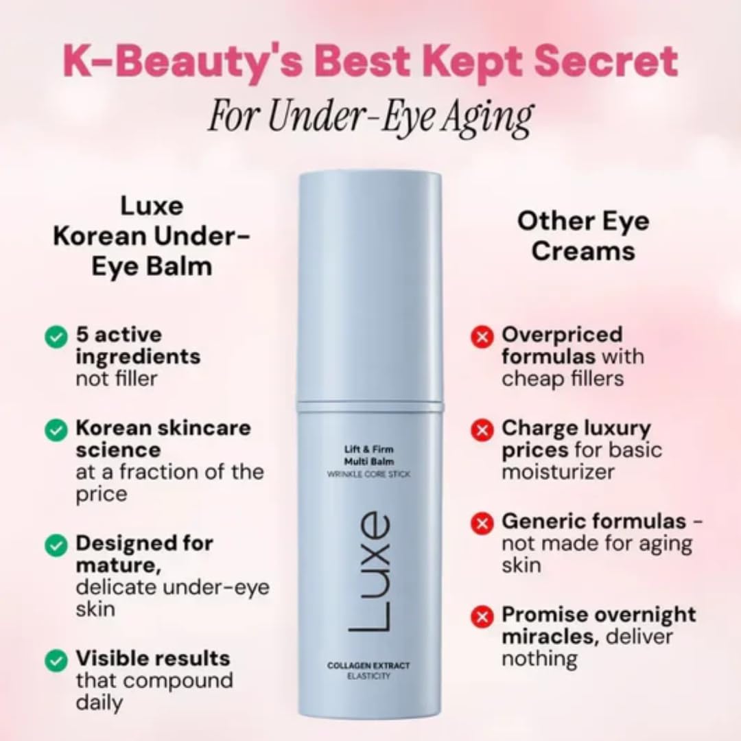 Luxe Cosmetics Luxe Korean Under Eye Balm – Lift & Firm 3 - 1 Multi Balm Stick - Luxe Cosmetics Official Product View 9