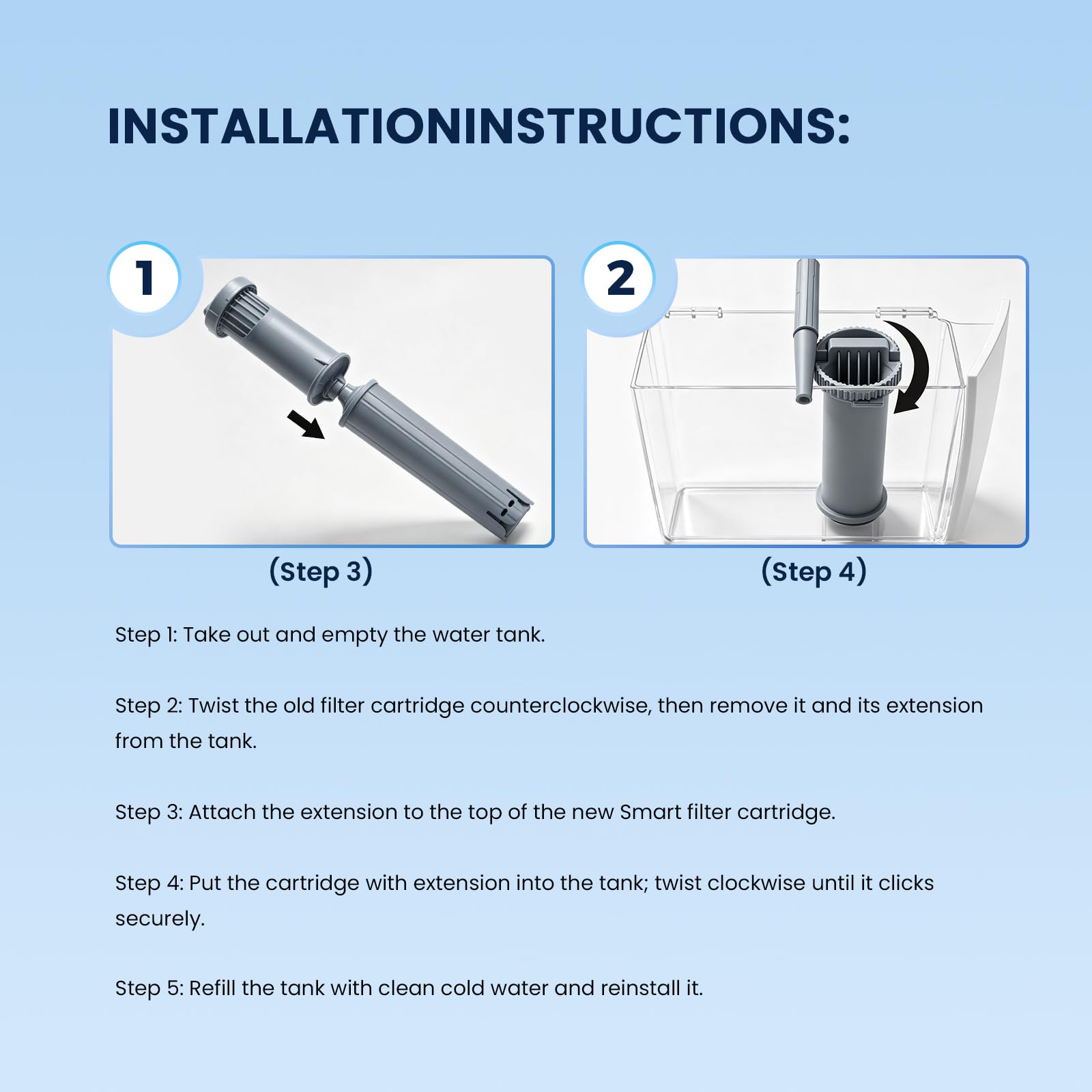 GLACIER FRESH Filter Compatible with Jura 71794 Claris Smart Filt - GLACIER FRESH Official Product View 5