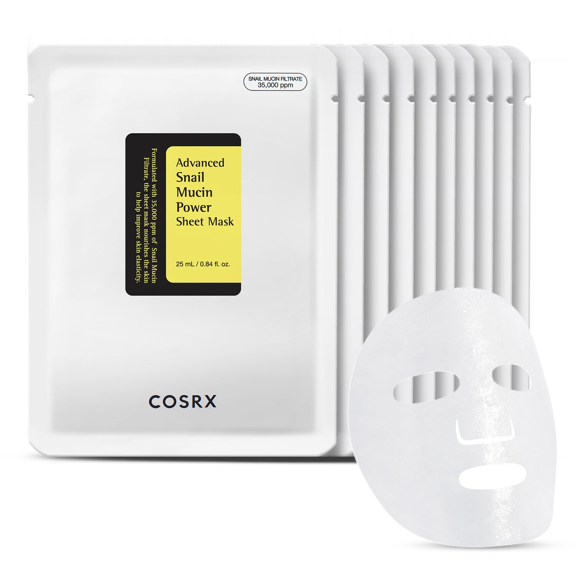 COSRX Snail Mucin Sheet Mask 10 EA with Snail Mucin Serum - COSRX Official Product View 2