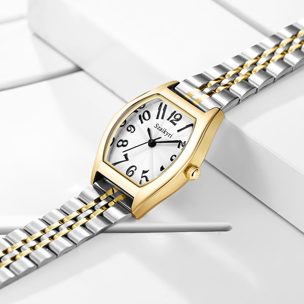 Szaikyri Barrel Shaped Watch for Women with Easy Read Arabic - Szaikyri Official Imagery - 4