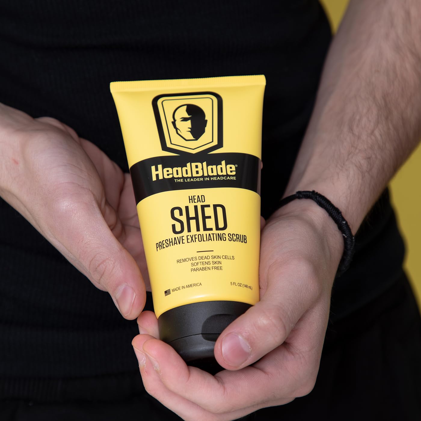 HeadBlade HeadShed Men's Exfoliating Scrub - Face Wash & Cleanser Removes Dead Skin - HeadBlade Official Product View 5