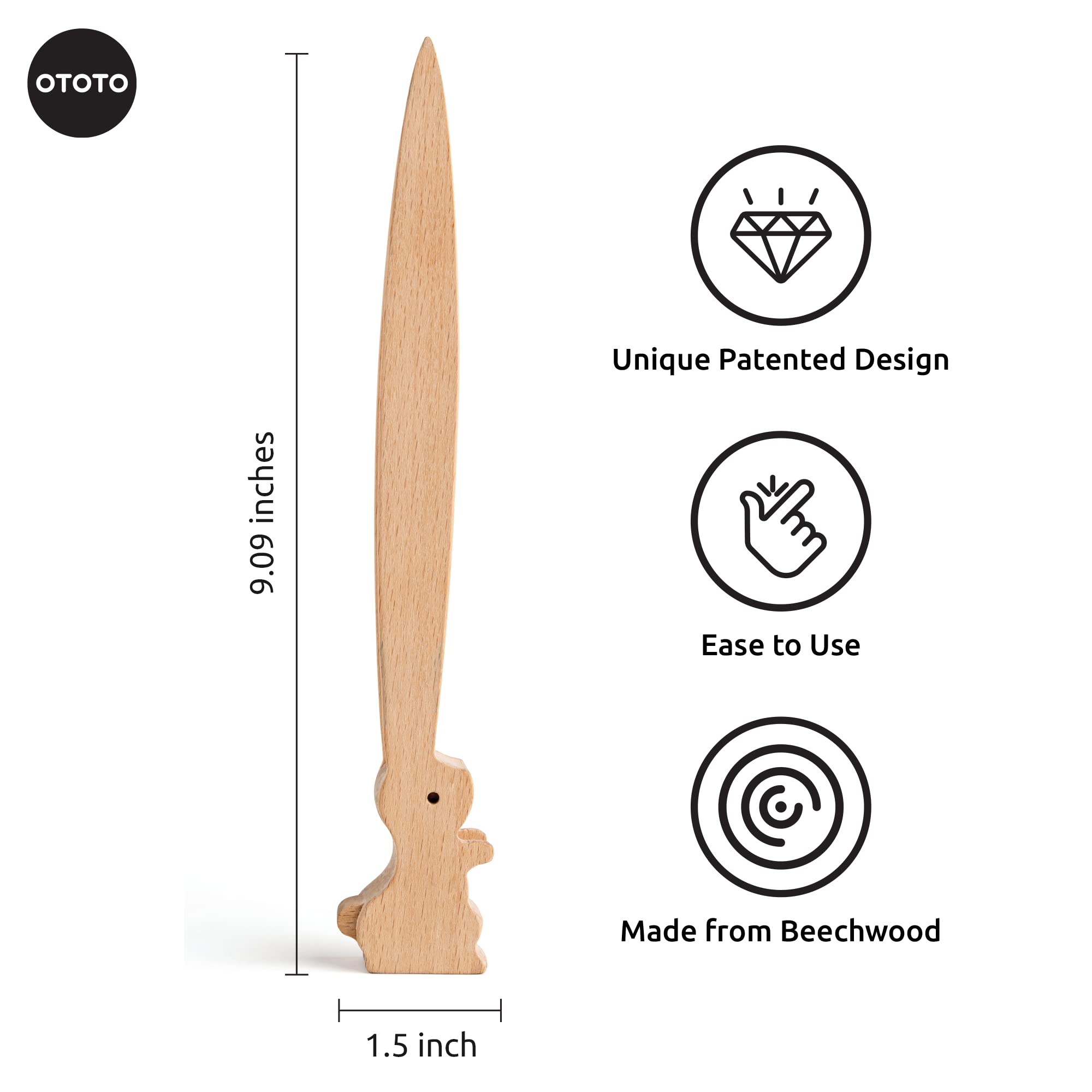 OTOTO Bernie Bunny Toaster Tongs - Rabbit, Salad Servers - Multipurpos - View 3