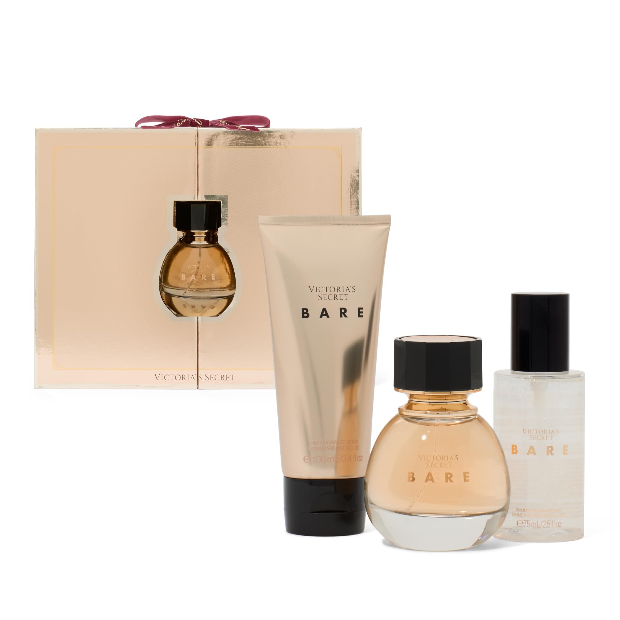 Victoria's Secret Bare 3 Piece Luxe Fragrance Gift Set - 1. . Eau de Parfum & - Victoria's Secret Official Product View 2