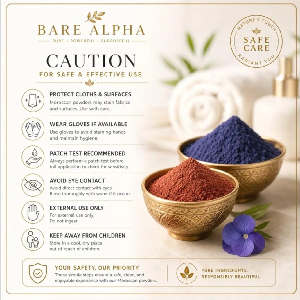 Moroccan Bliss Nila Powder and Red Tebrima Aker Fassi Powder Set 50G X2 - Generic Official Product View 4