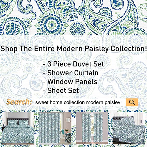 1500 Supreme Collection Extra Soft Modern Paisley Pattern Sheet - Product Imagery