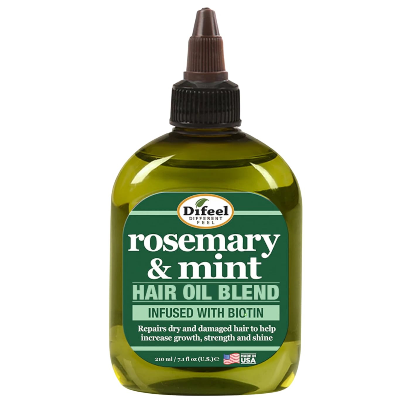 Difeel Rosemary and Mint Hair Oil Blend with Biotin 7.1 Ounce - Strengthening - Difeel Official Product View 2