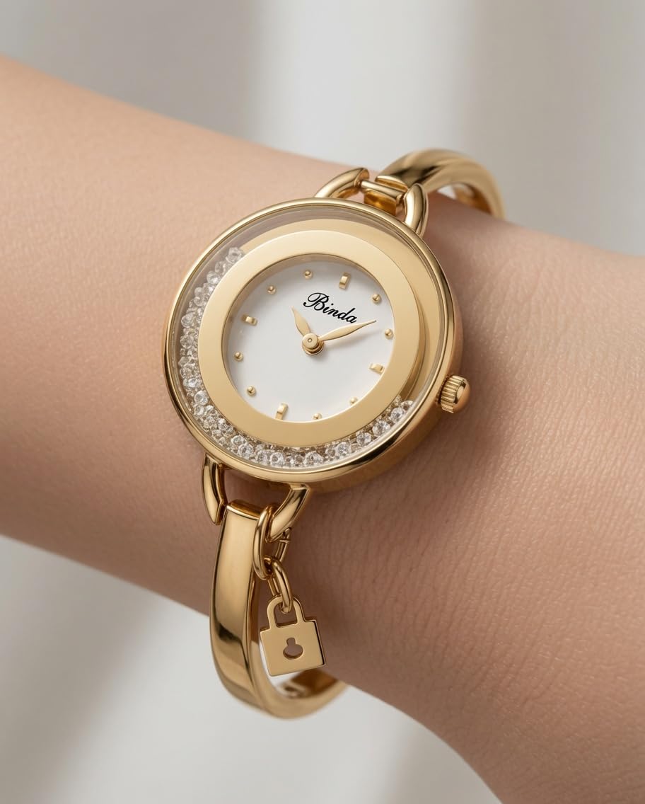 Bangle Watches For Women Stainless Steel Cuff Bracelet - LAVINORIA Official Imagery - 3