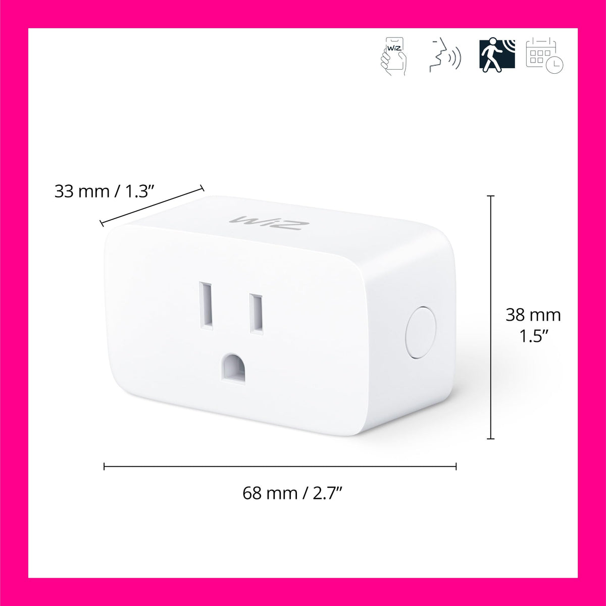 WiZ Smart Plug Sunset to Sunrise Automation Motion Detection - WiZ Connected Official Imagery - 3