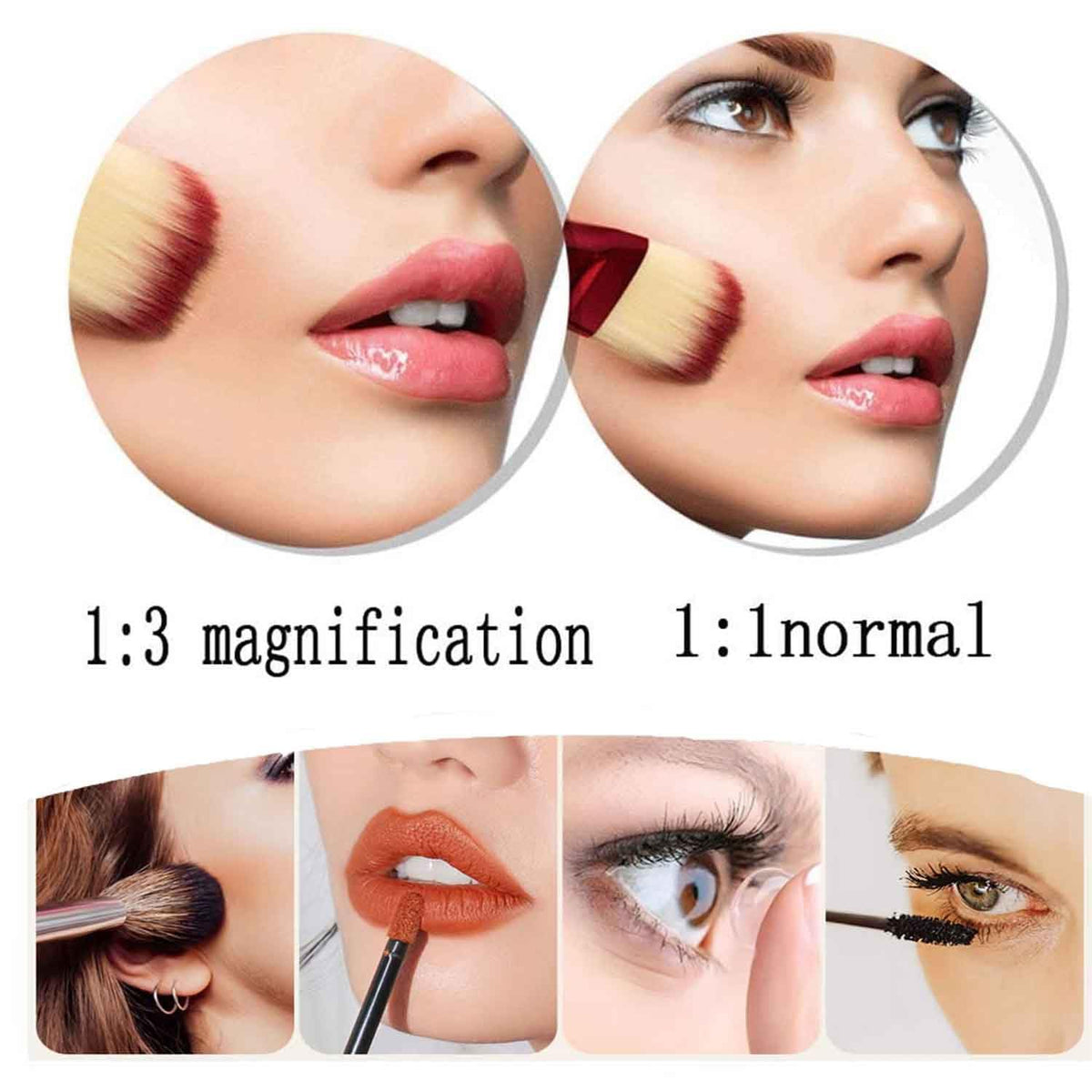 Wall Mounted Makeup Mirror with Lights Bathroom Beauty - Premium Selection Official Imagery - 4