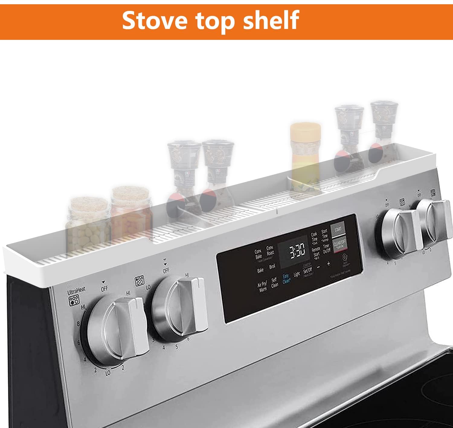 AWOKE Stove Top Shelf 30 Inch - Silicone Material Magnetic Shelf - AWOKE Official Product View 9