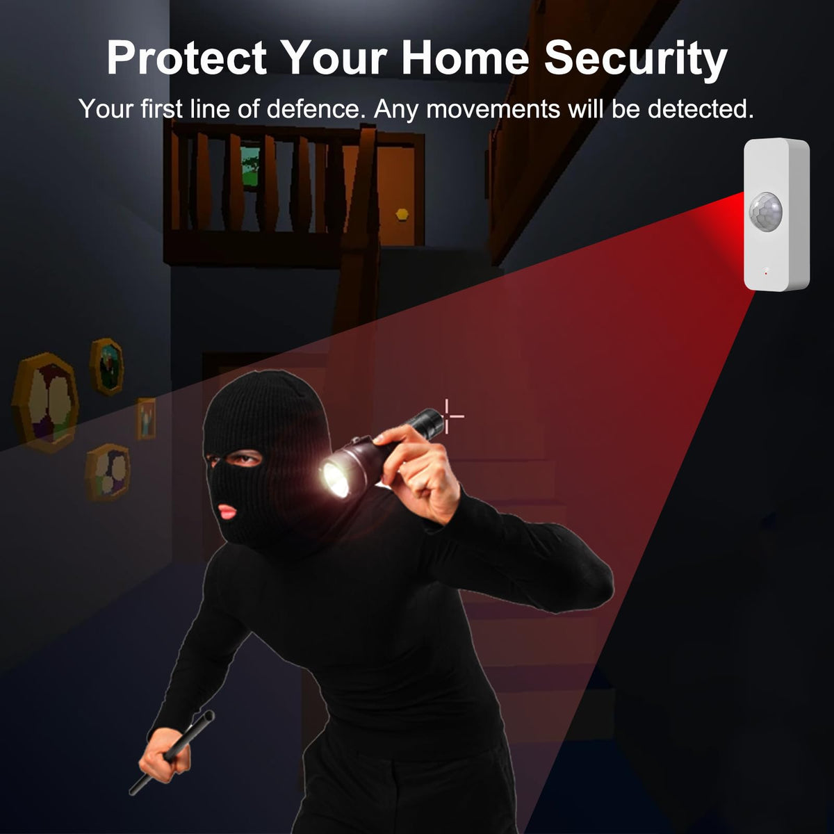 WiFi Motion Sensor Smart Motion Detector for Home Security - ORIKLON Official Imagery - 6