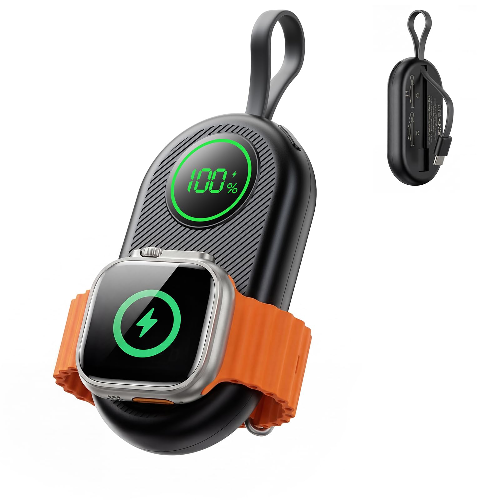 iGENJUN 2026 Upgraded 2500mAh Portable Charger for Apple Watch 2-in-1 - View 1
