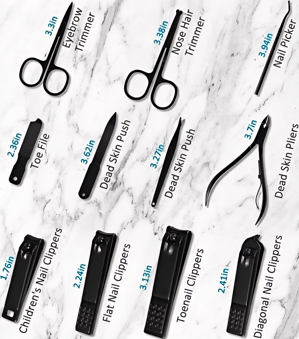 MINKINH Manicure Set Professional Nail Clipper Kit-26 Pieces,Brow by MINKINH - Angle View 6