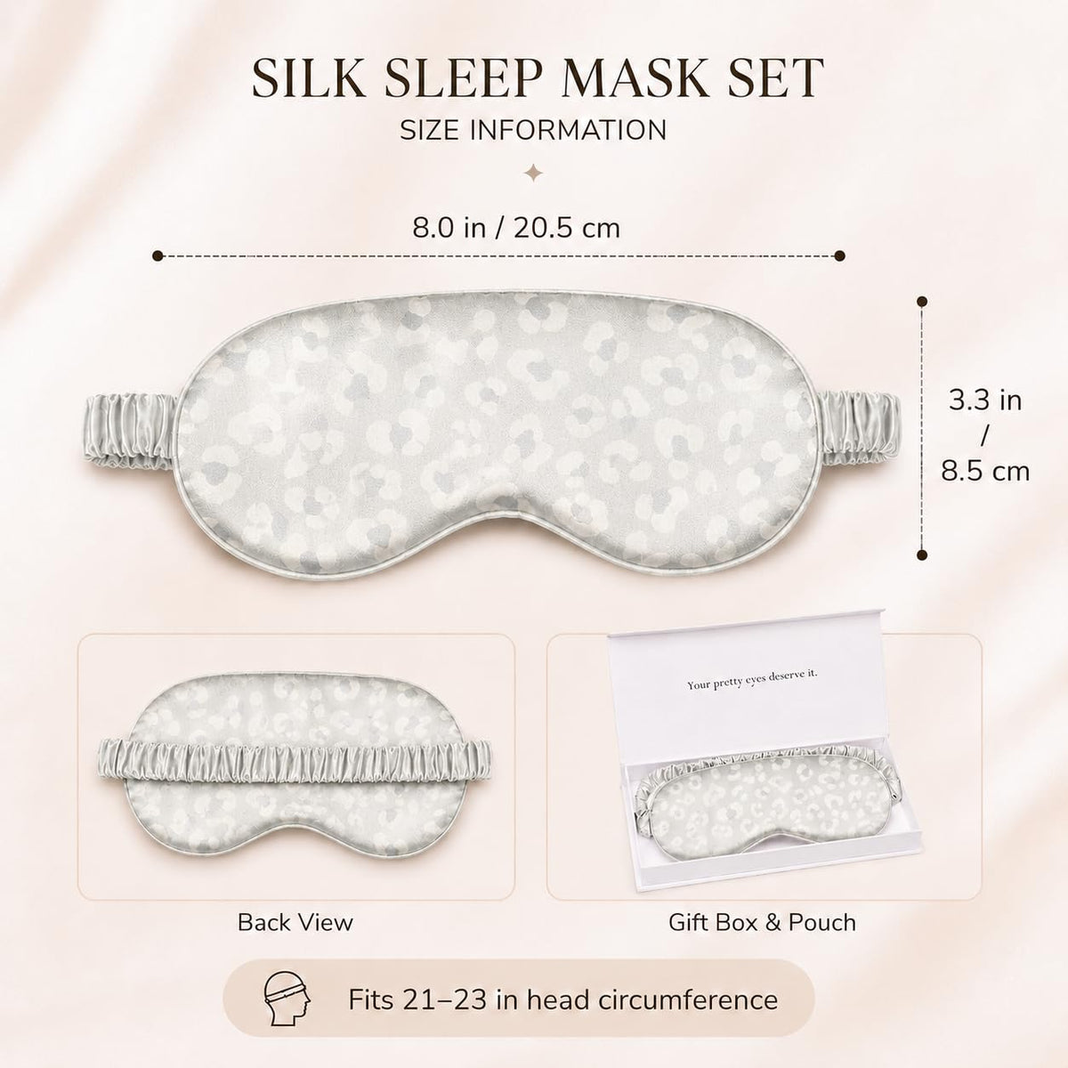 Silk Sleep Mask Light Blocking Luxury 100 Mulberry 22mm Silk - YANSER STRICT SELECTION Official Imagery - 4