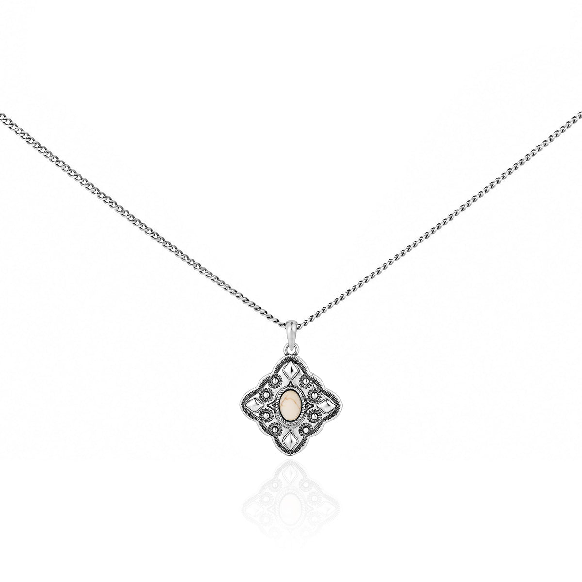 Wrangler Square Turquoise Necklace Turquoise Jewelry for - Montana West Official Imagery - 2