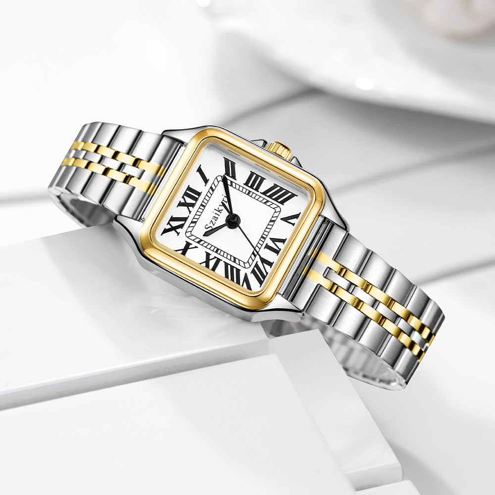 Szaikyri Classic Square Watch for Women Ladies Dress Watch - Szaikyri Official Imagery - 8