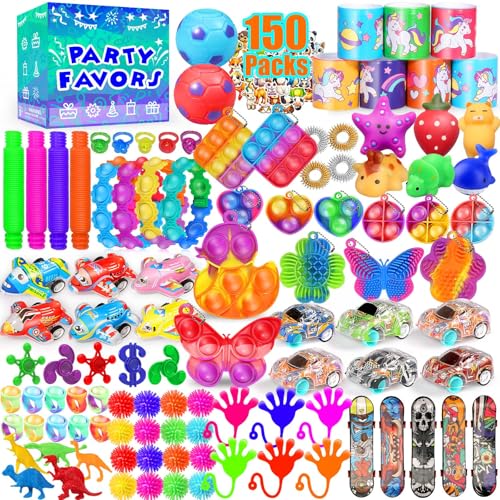 Party Favors for Kids 8-12 4-8, 150-Pack Fidget Toys Bulk, - Product Imagery