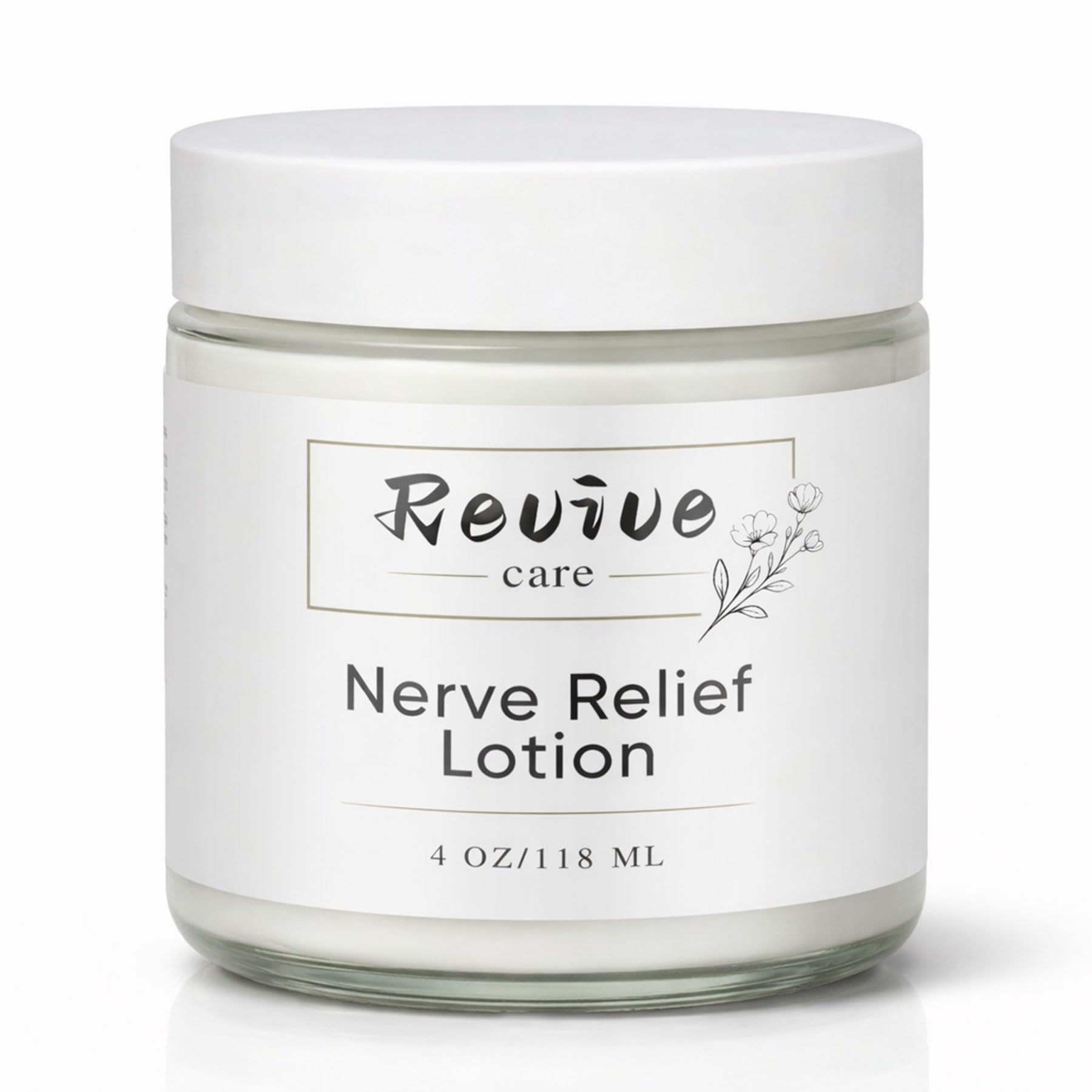 REVIVE CARE Nerve Relief Lotion with Magnesium, Menthol & Arnica – Fast Absorbing Non-Greasy Lotion for Hands, Feet, Back, Neck & Knees – Soothing Comfort Moisturizer (1)