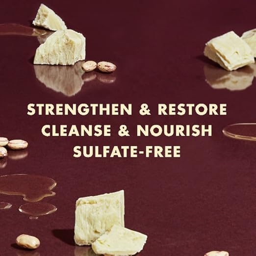 SheaMoisture Strengthen & Restore Shampoo and Conditioner bundle with Jamaican black castor oil for damaged, weak hair.