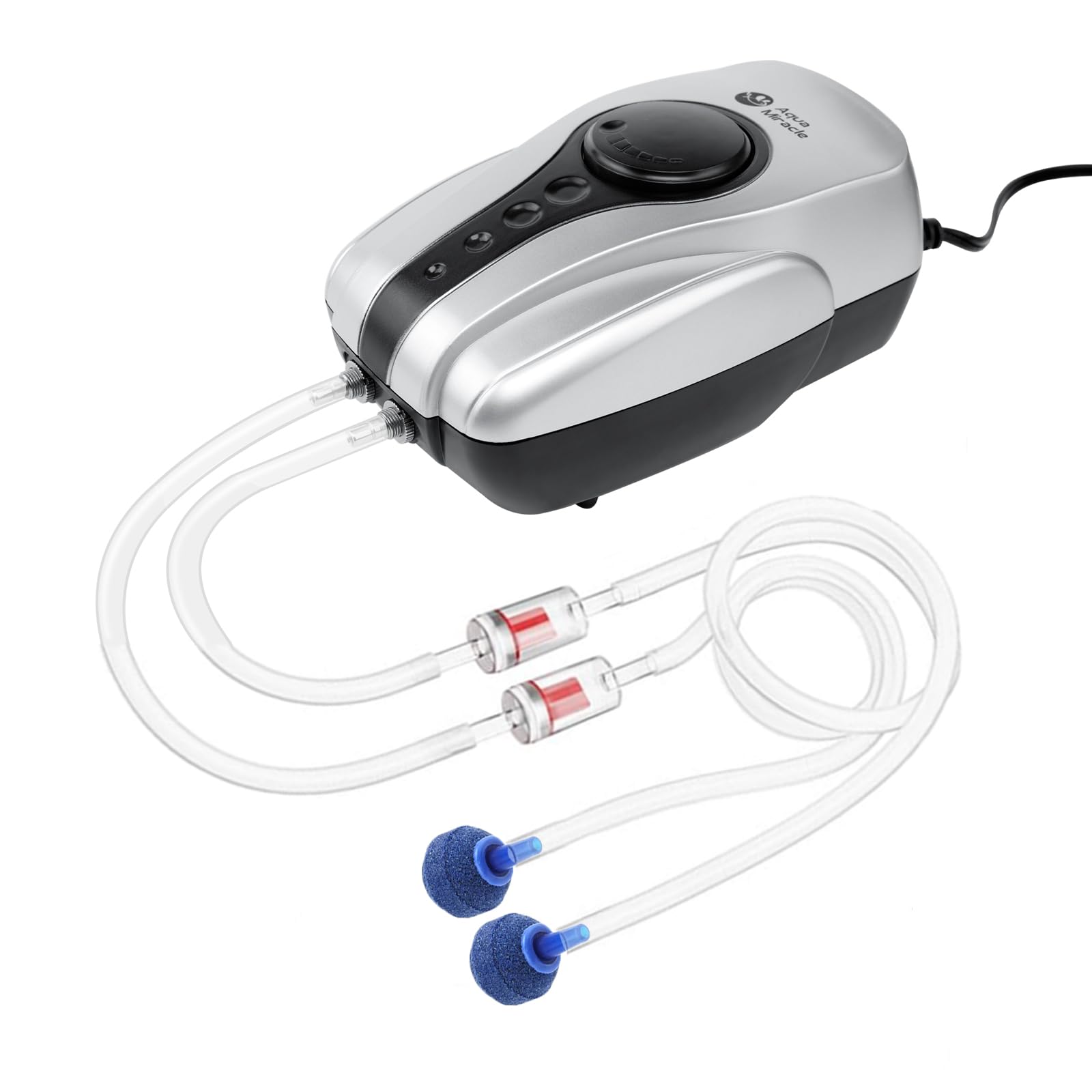 AquaMiracle Aquarium Air Pump Fish Tank Bubbler Aerator, All-in-O - AquaMiracle Official Product View 9
