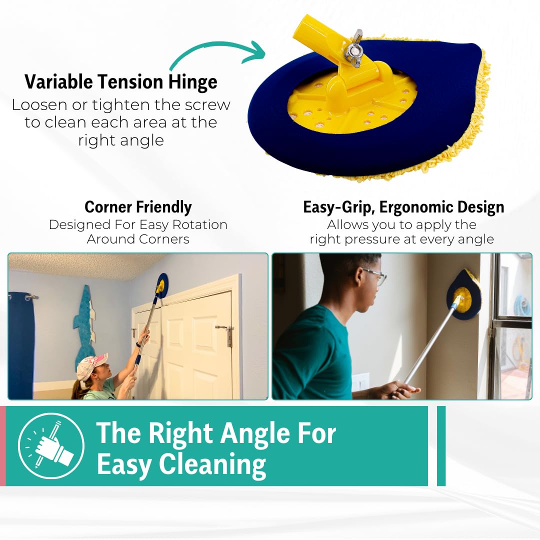CHOMP Long Handle Wall Cleaner 5 Minute CleanWalls - CHOMP! Official Imagery - 4